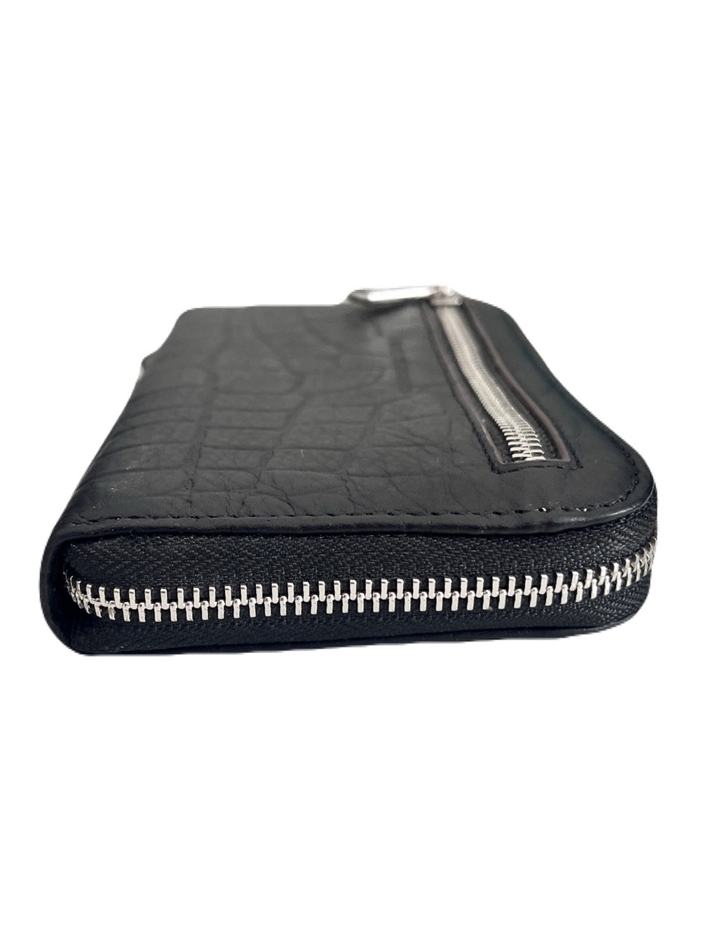 Aimee Kestenberg Black Croc Embossed Leather Long Continental Zip Around Wallet - Picture 4 of 9